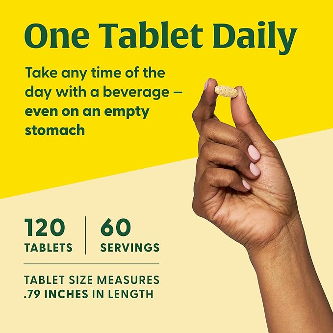 MegaFood Women's 40+ Advanced Multivitamin for Women - Dr Formulated - Vitamin B, Vitamin D3, Vitamin K2 & Choline - Energy Metabolism, Brain Health & Bone Health - Vegetarian - 120 Tabs (60 servings)