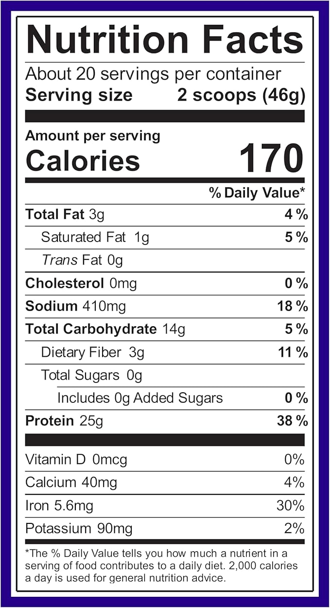 Vega Original Protein Powder, Creamy Vanilla Plant Based Protein Drink Mix for Water, Milk and Smoothies, 32.5 oz (Packaging May Vary)
