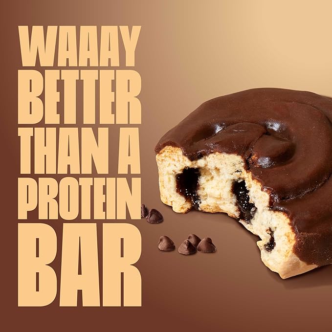 Legendary Foods 22 gram High Protein Sweet Roll+ Bars Premium Boosted - Low Carb Meal Replacement Snack Bar - 10 Gluten Free Protein Snacks - Healthy Keto Snack Box - Low Sugar Diabetic Friendly