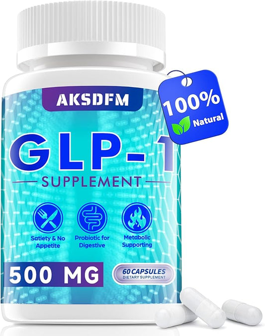 GLP-1 Supplement Support, with Naturally GLP-1 Supplement Probiotic, Hops & Green Tea Extract, GLP 1 Supplement for Gut, Energy