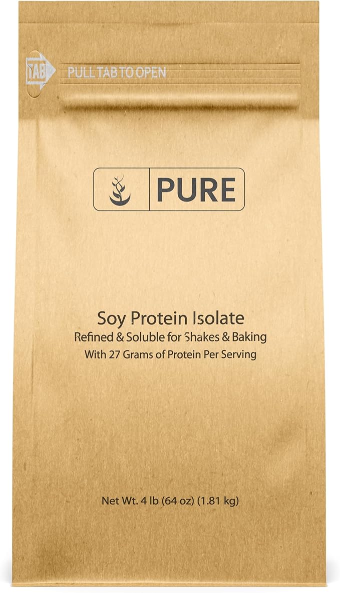 PURE ORIGINAL INGREDIENTS Soy Protein Isolate (4 lb) Always Pure, No Fillers or Additives