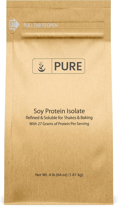 PURE ORIGINAL INGREDIENTS Soy Protein Isolate (4 lb) Always Pure, No Fillers or Additives