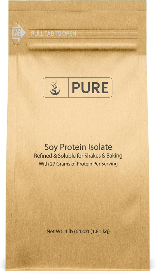 PURE ORIGINAL INGREDIENTS Soy Protein Isolate (4 lb) Always Pure, No Fillers or Additives