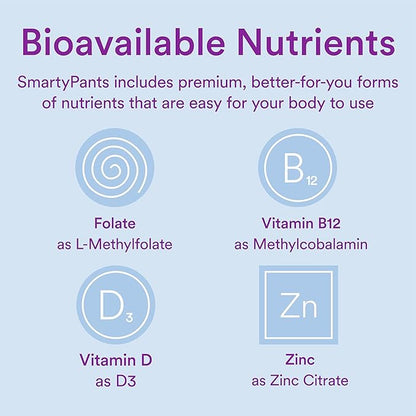 SmartyPants Fiber Supplement & Multivitamin for Men & Women: Multivitamin Fiber Gummies with Vitamin D3, C, Vitamin B12, B6, Vitamin A, K & Zinc, Omega 3 Fish Oil (EPA/DHA), 180 Count (30 Day Supply)