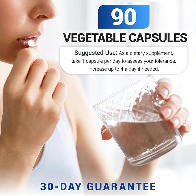 Dr. Berg Magnesium Glycinate with Vitamin D & B6 for Stress Relief, Calm, Relaxation, & Good Sleep* - 120 mg Magnesium Bisglycinate Capsules - High Absorption Chelated Magnesium Glycinate - 90 Caps