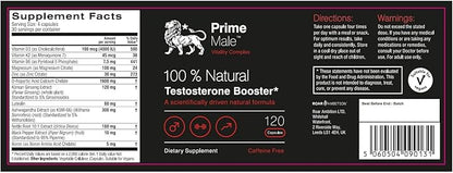 Natural Testosterone Booster 120 Capsules