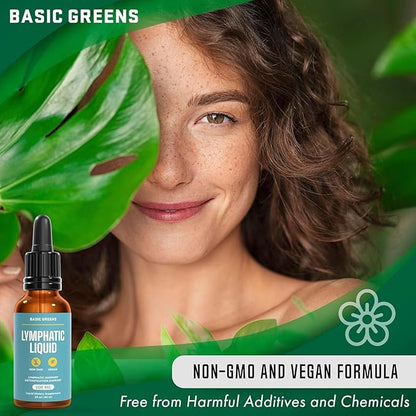 Lymphatic Support Liquid – Natural Immune Booster for Lymphatic Drainage, Fluid Balance, and Daily Cleanse, Easy - Absorb Liquid Formula for Wellness Support, 2 Fl Oz