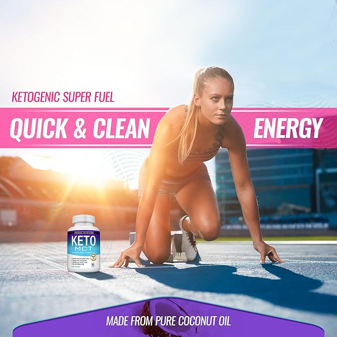 Toplux Keto MCT Oil Capsules - 3000mg Natural Pure Coconut Oil Extract Pills, Source of Energy, Easy to Digest for Men Women, 90 Softgels, Supplement