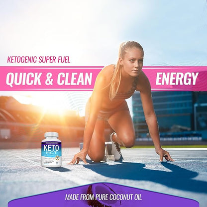 Toplux Keto MCT Oil Capsules - 3000mg Natural Pure Coconut Oil Extract Pills, Source of Energy, Easy to Digest for Men Women, 90 Softgels, Supplement