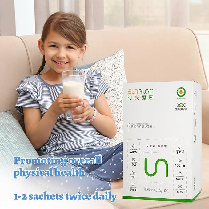 Supplements, Probiotics for Women, Organic Spirulina, for Daily Digestion, Healthy Muscle Function and Immune System (Box of 600 Tablets)