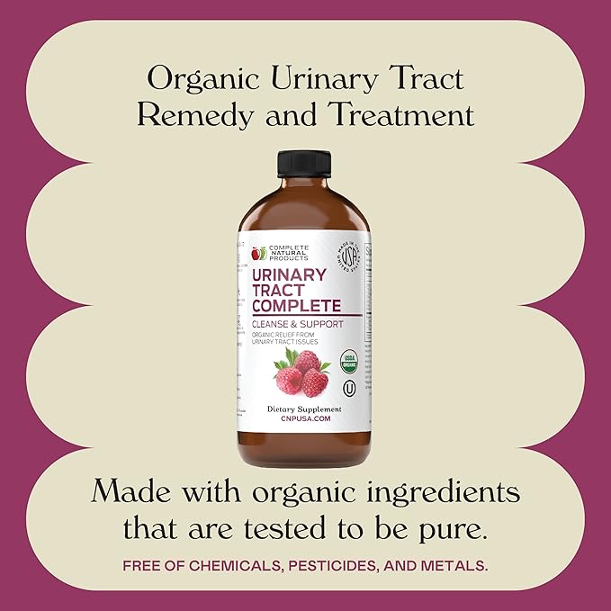 Complete Natural Products Urinary Tract Complete 8oz - Liquid Supplement for a Urinary Tract Cleanse, Defense, Health, and Treatment with Organic Cranberry & Organic D-Mannose