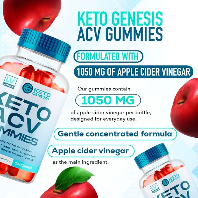 Keto Genesis Keto ACV Gummies Advanced Weight Loss, Genesis Keto, Ketogenesis Keto+ACV Gummies, Keto Genesis, Keto Genesis Gummies, Ketogenesis Keto Plus ACV Gummy Supplement 1050mg, 1 Month