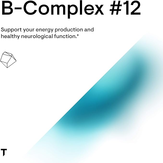THORNE B-Complex #12 - Vitamin B Complex with Active B12 and Folate - 60 Capsules