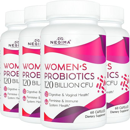 Menopause Supplements for Women, 120 Billion CFUs Probiotics for Women, 13-in-1 Herbs & Botanicals Complex, for Hormone Menopause, Hot Flashes, Night Sweats, Mood Swings, Sleep Disturbances - 240 Caps
