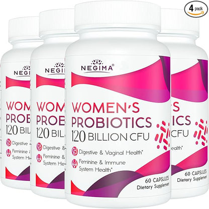 Menopause Supplements for Women, 120 Billion CFUs Probiotics for Women, 13-in-1 Herbs & Botanicals Complex, for Hormone Menopause, Hot Flashes, Night Sweats, Mood Swings, Sleep Disturbances - 240 Caps