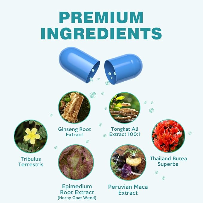 Premium Nutrition Supplement, Enhance Performance, Boost Energy & Recovery, 20 Capsules