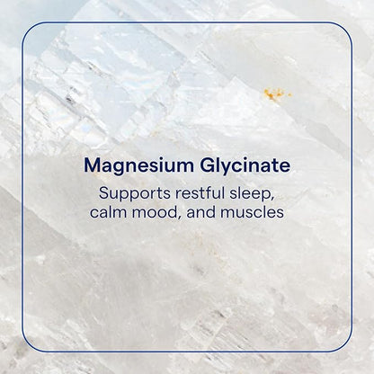 Trace Minerals Magnesium Glycinate 120mg - Bone Strength & Muscle Support - Magnesium Supplement to Aid Healthy Sleep Patterns & Relaxation - Support Nerve Function - 180 Capsules (180 Servings)