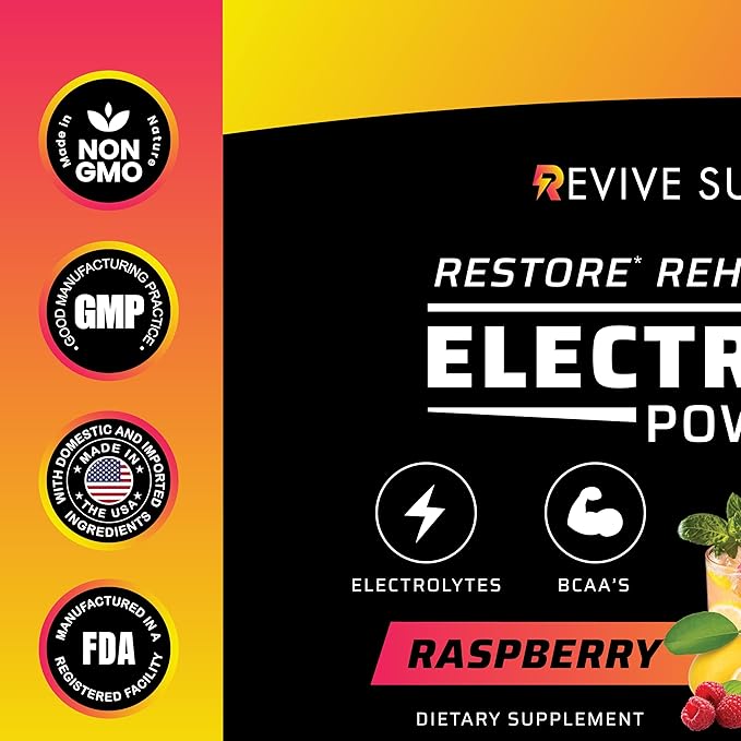 Raspberry Lemonade Electrolytes - Keto-Friendly Essential Vitamins and Electrolytes for fasting - BCAA Electrolyte Powder and Multivitamins for instant hydration - No Sugar - No Caffeine- Made in USA