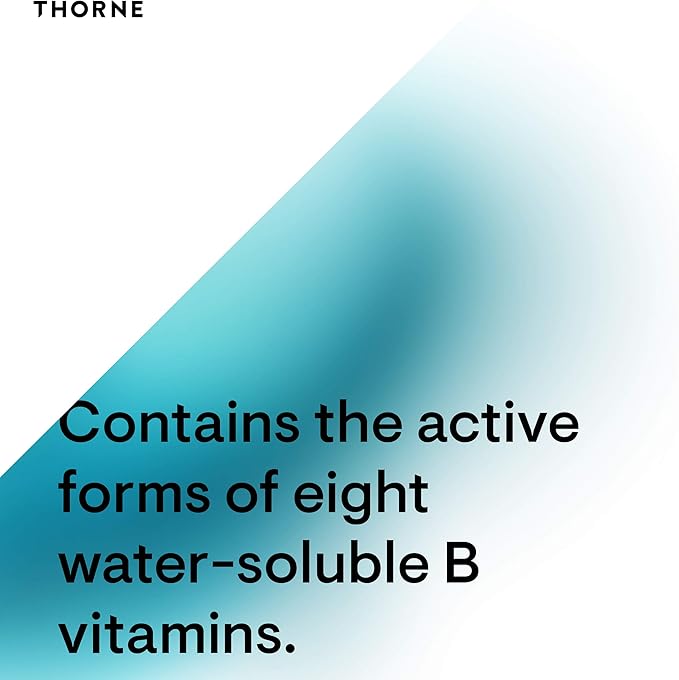 THORNE B-Complex #12 - Vitamin B Complex with Active B12 and Folate - 60 Capsules