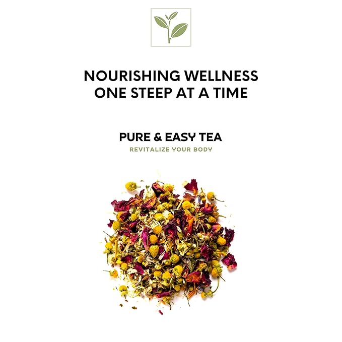 Pure And Easy Tea, Belly Bliss, Cleanse & Detox Tea, Supports Healthy Weight, Helps Reduce Bloating, 30 Day Supply, 100g/3.5oz