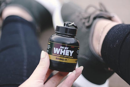 Protein Powder and Supplement Funnel Keychain, Portable to-Go Container for The Gym, Workouts, Fitness, and Travel - TSA Approved, Classic 3-Pack