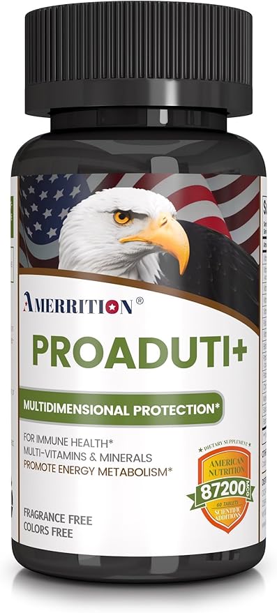 PROADUTI+ - Premium Multivitamin Complex for Men and Women - 60 Tablets to Boost Energy, Vitality, and Immune Health
