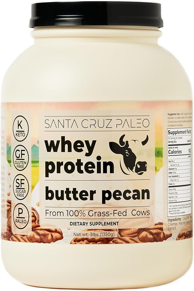 Santa Cruz Paleo Whey Protein Tub (Butter Pecan)