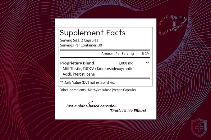 Thomas' all-natural Remedies Tudca 500mg (1000mg Per Serving), 60 Capsules- Tauroursodeoxycholic Acid, Liver Support Supplement- Vegan, Non-GMO, No Filler Capsules