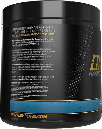 EHP Labs OxyShred Hardcore Super Dosed Pre Workout Powder - Preworkout Powder with L Glutamine & Acetyl L Carnitine, Energy Boost Drink - 275mg of Caffeine - Sour Crawlies, 40 Servings