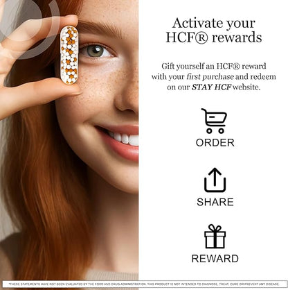 HCF A20 Microbead Brain Supplements for Memory and Focus + Brain Support, Calm, Mood, Alertness, Attention, Vision, Sleep, Immune System, 20 Premium Nootropic Nutrients Multivitamin & 7 Advances® Tech