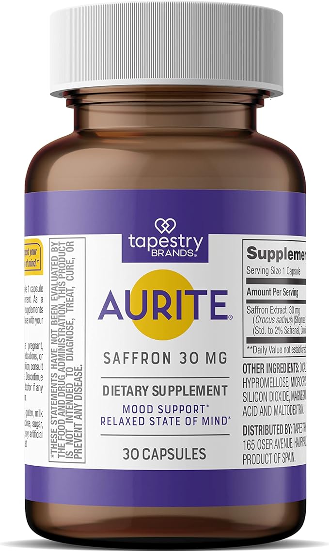 Saffron Supplement for Women & Men. 30 Count, Vegetarian Friendly, Non-GMO, Gluten-Free, Soy-Free (1 Month of Supply)