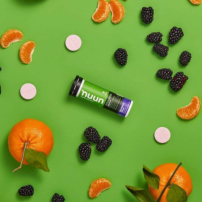 Nuun Vitamins + Caffeine: BlackBerry Citrus Supplement (3 Tubes of 12 Tabs)3