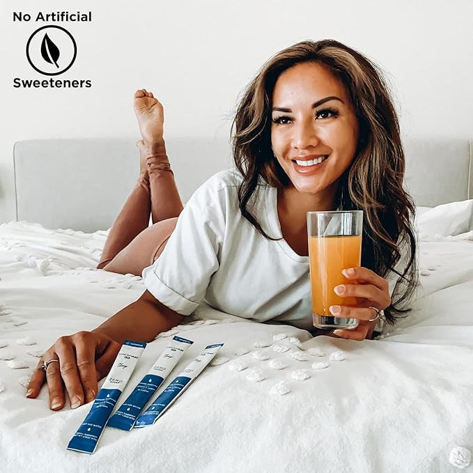 Sleep Aid Drink with Melatonin + Chamomile, DreamAid Helps Adults Fall Asleep Faster, Sleep Longer and Waking up Feeling Rejuvenated - Zero Sugar & Keto Friendly, 30 Count (Pack of 1)