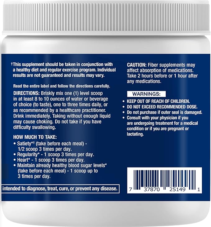 Life Extension Easy Fiber - Glucomannan Fiber, Regularity, Digestion, Heart Health, No Artificial Sweeteners, Vegetarian, Non-GMO, Gluten Free, Sugar Free, Net Wt. 167 G (0.368 Lb. Or 5.89 Oz)