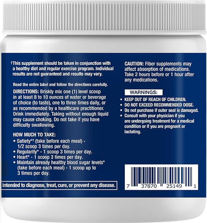 Life Extension Easy Fiber - Glucomannan Fiber, Regularity, Digestion, Heart Health, No Artificial Sweeteners, Vegetarian, Non-GMO, Gluten Free, Sugar Free, Net Wt. 167 G (0.368 Lb. Or 5.89 Oz)