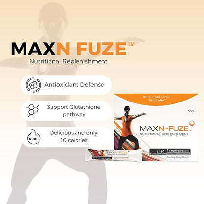 Max N-Fuze, Nutritional Replenishment, 30 Packets (0.24 Ounce), 30 Servings