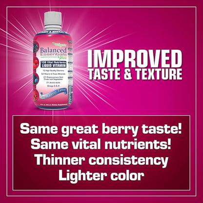 Balanced Essentials Liquid Nutritional Supplement, 32 Ounces - Very Berry