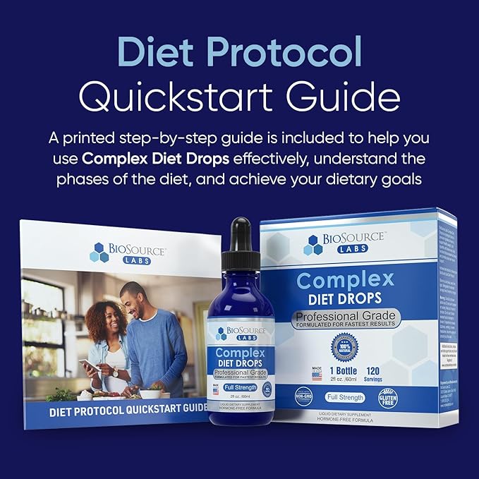 Complex Diet Drops – Best Natural Drops for Men and Women (1 Bottle, 2 fl oz) - 30 Day Supply
