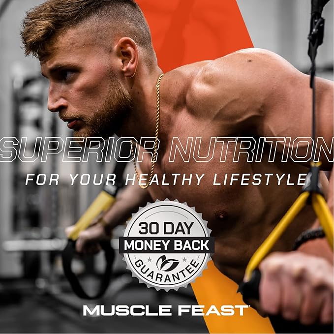 Muscle Feast Premium Blend All Natural Hormone Free Grass-Fed Whey Protein Powder, Unflavored, 2lb
