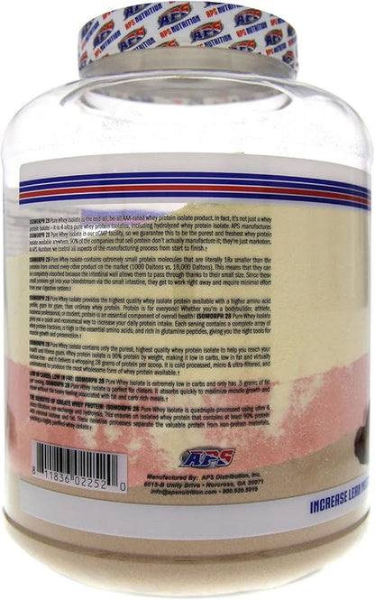APS Nutrition Isomorph Protein Powder Supplement | Whey Protein Isolate | Ultra- Filtered | 28g Protein | Neapolitan Ice Cream, 5 Pound (Pack of 1)