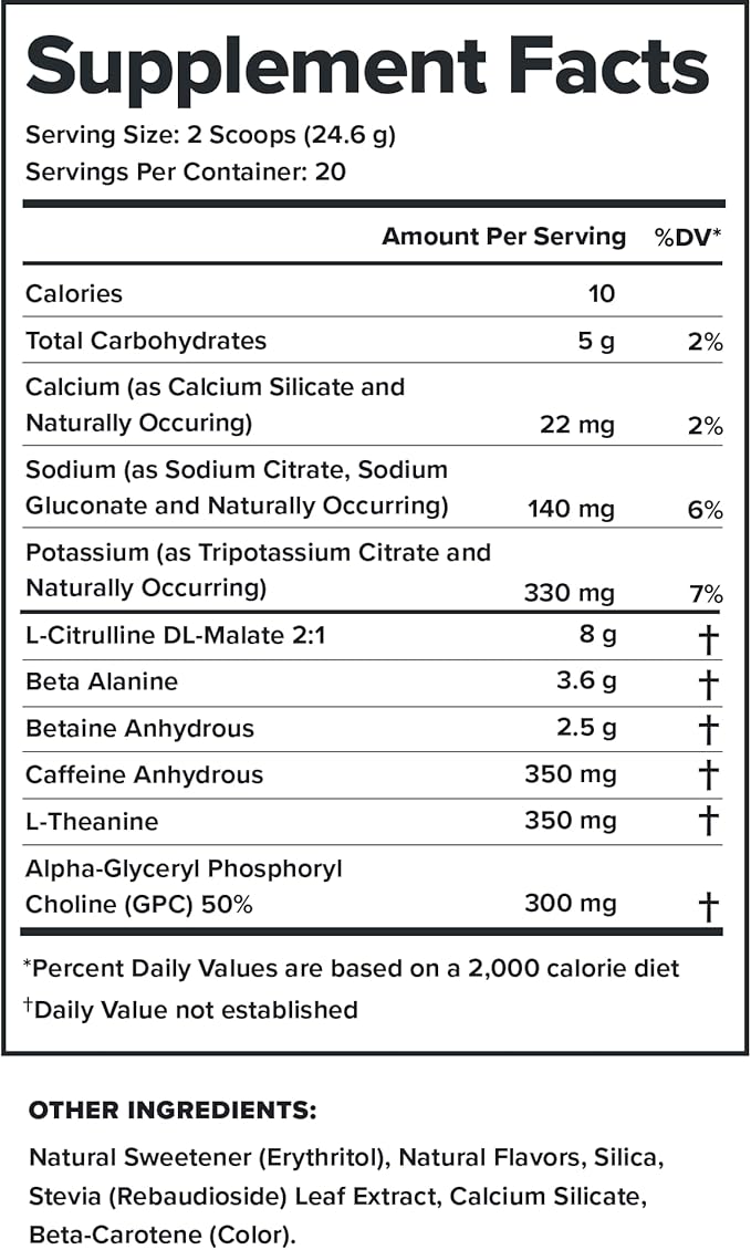 LEGION - All Natural Nitric Oxide Preworkout Drink to Boost Energy, Creatine Free, Naturally Sweetened, Beta Alanine, Citrulline, Alpha GPC (Pina Colada)