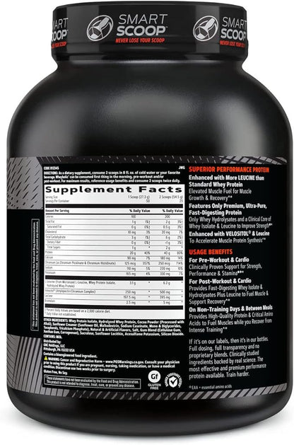 GNC AMP Wheybolic Whey Protein Powder Isolate with BCAA| Targeted Muscle Building and Workout Support Formula | Gluten Free | Chocolate Fudge | 25 Servings