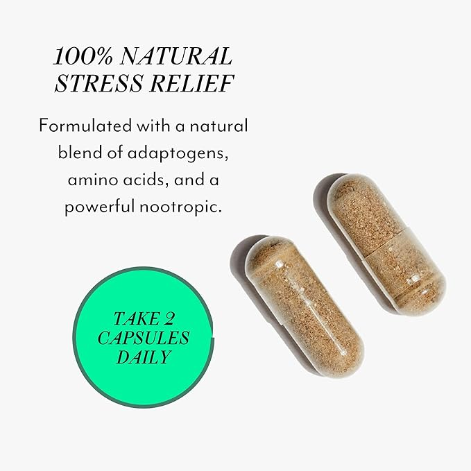 Veracity Cortisol Calming, Sleep & Worry Support Supplement, Hormone Balance for Women, Organic Ashwagandha Supplements, Bacopa Extract, Eleuthero, L Theanine, Adaptogens to Calm Body & Skin, 60 Caps