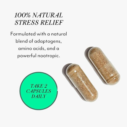 Veracity Cortisol Calming, Sleep & Worry Support Supplement, Hormone Balance for Women, Organic Ashwagandha Supplements, Bacopa Extract, Eleuthero, L Theanine, Adaptogens to Calm Body & Skin, 60 Caps