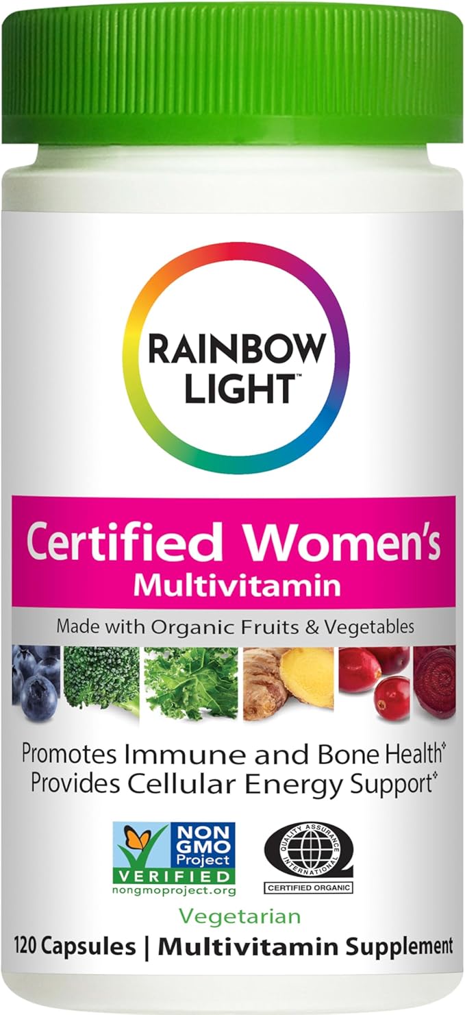 Rainbow Light Certified Womens Multivitamin, Multivitamin Supplement, 120 Caps (Pack May Vary)