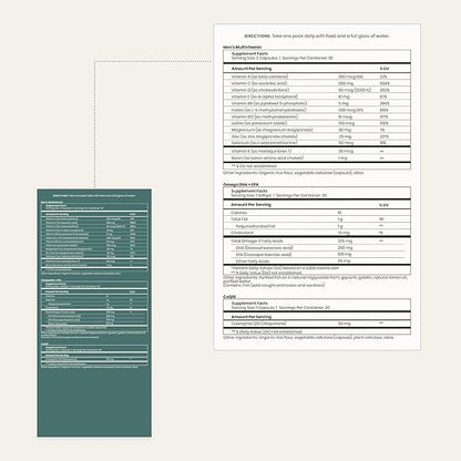 Perelel - Men's Multi Support Pack - Daily Vitamin Supplements for Men - Full-Spectrum Men's Multivitamin for Immune Support + General and Reproductive Health - (30 Pill Packs)