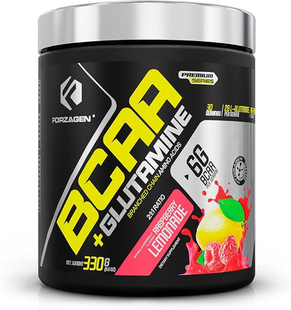 Forzagen BCAAS Amino Acids Powder with Glutamine BCAA Powder, Branched Chain Amino Acids Supplements Powder, BCAA Lean Energy Pre Workout - Post Workout Muscle Recovery Powder, 30 Servings