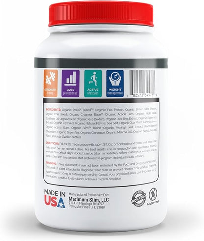 Maximum Slim Organic Fat Burning Protein Shake