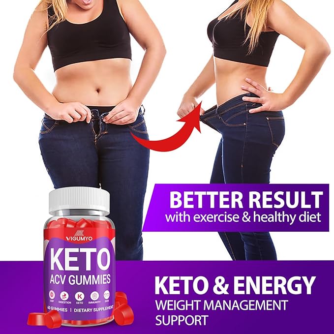 Keto ACV Gummies Advanced Weight Loss Gummies, Keto ACV Gummies for Detox Digestion Energy, 1500 MG Apple Cider Vinegar Gummies with Vitamin for Women Men