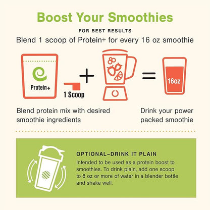 Blenditup Protein + Smoothie Mix Organic (24oz.) 100% Vegan, Gluten Free